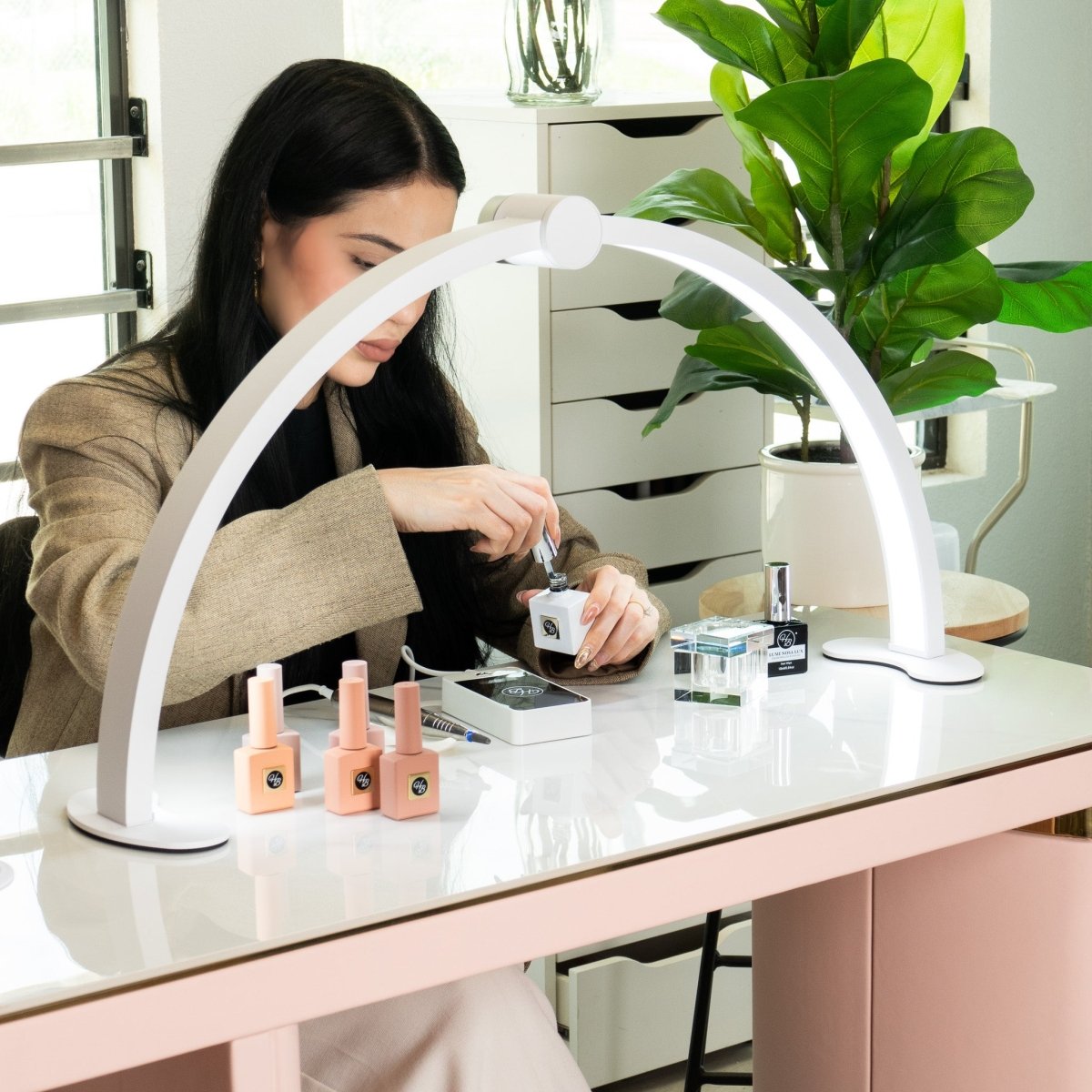 2 in 1 Halfmoon LED Lamp - Hey Beautiful Nail Supplies