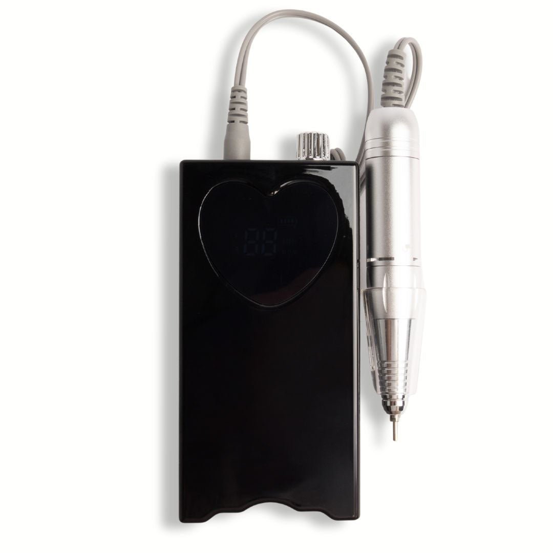2 in 1 Heart Drill | Black - Hey Beautiful Nail Supplies