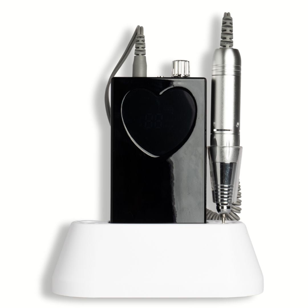 2 in 1 Heart Drill | Black - Hey Beautiful Nail Supplies