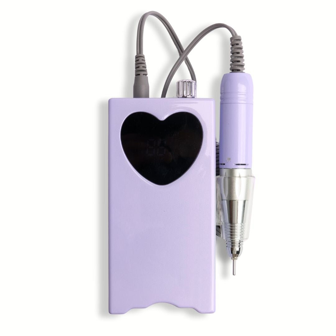 2 in 1 Heart Drill | Lilac - Hey Beautiful Nail Supplies