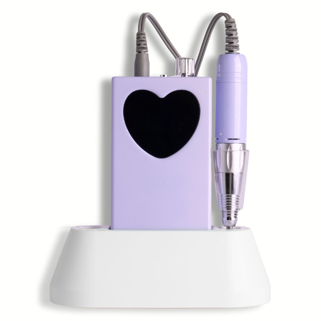 2 in 1 Heart Drill | Lilac - Hey Beautiful Nail Supplies