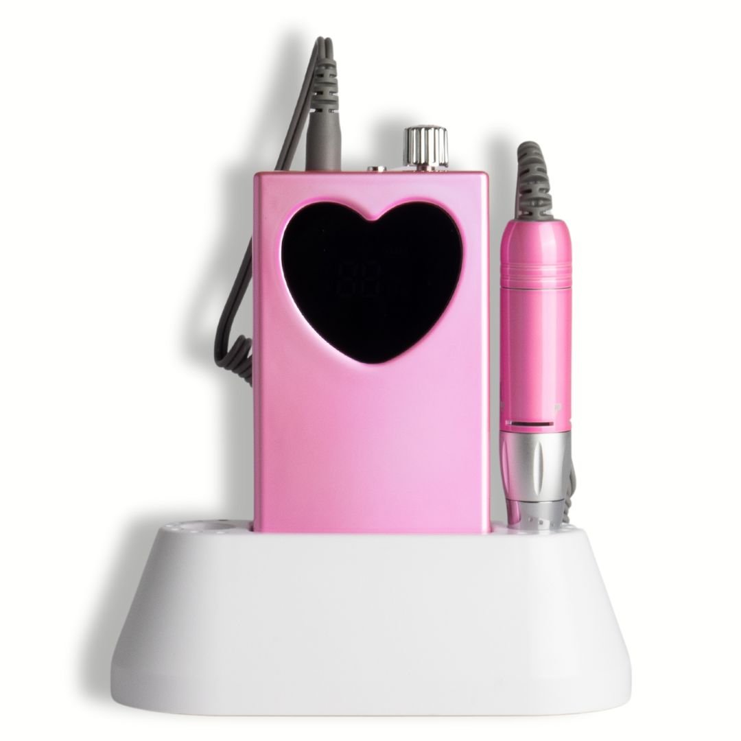 2 in 1 Heart Drill | Pink - Hey Beautiful Nail Supplies