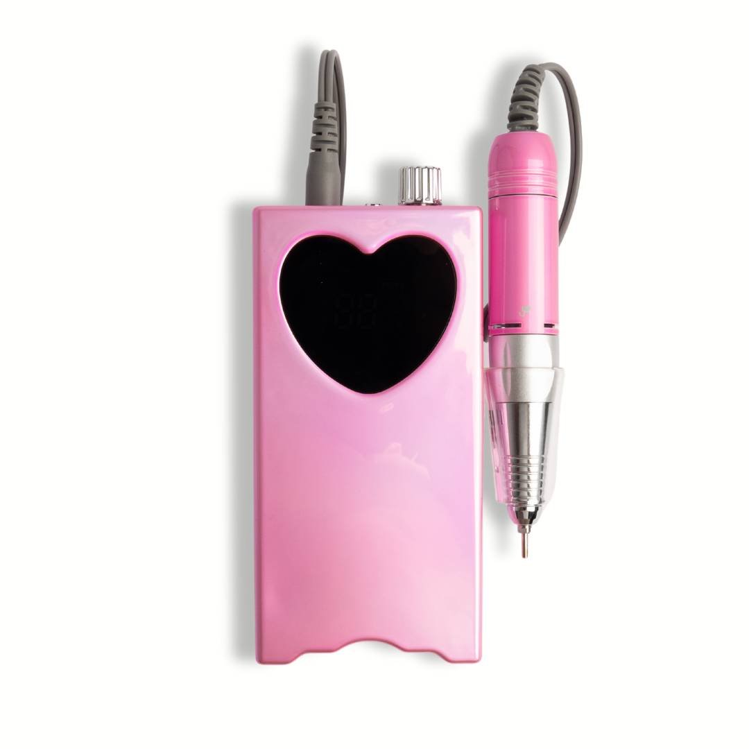 2 in 1 Heart Drill | Pink - Hey Beautiful Nail Supplies