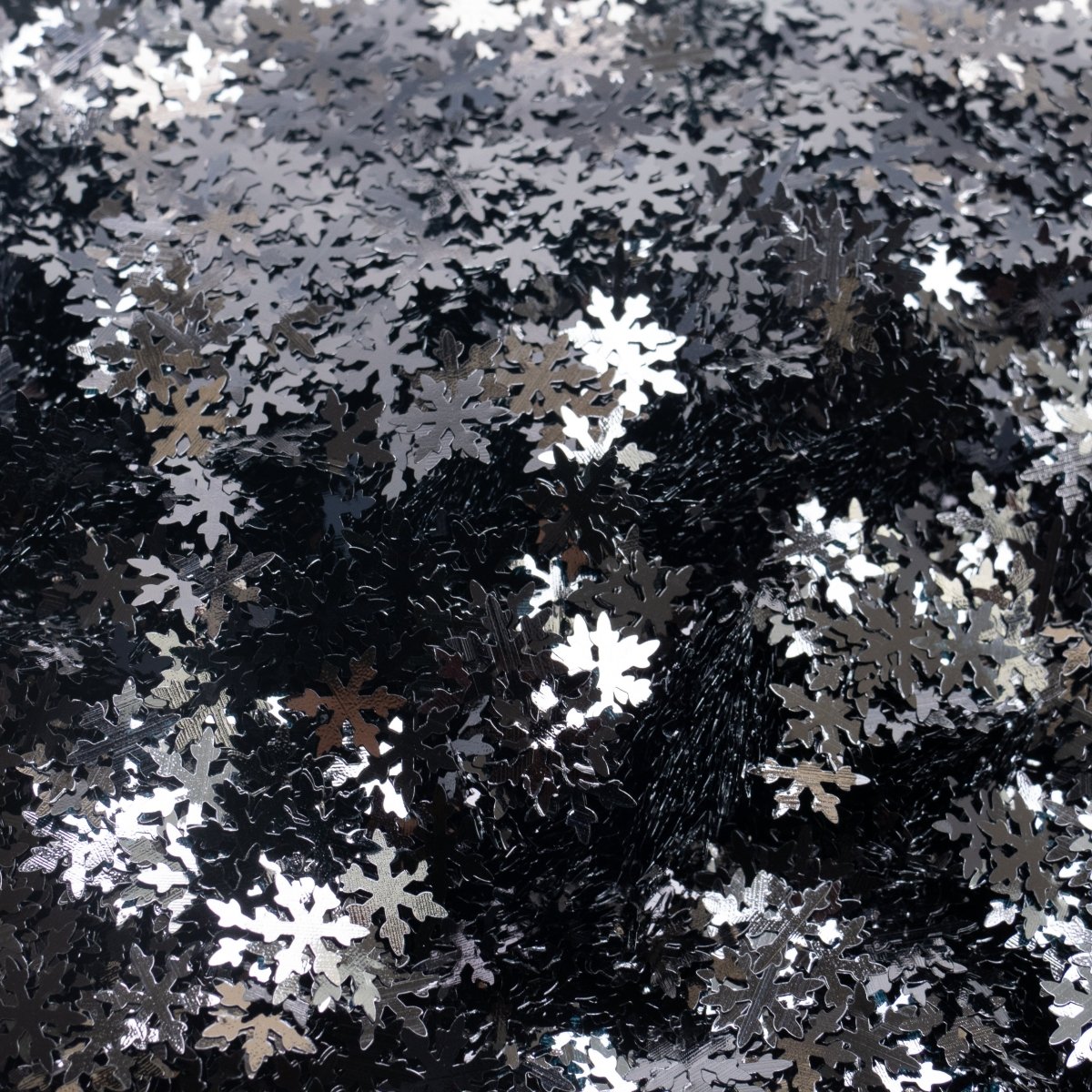 5 (BLACK) (Snow - Flakes & Christmas) - Hey Beautiful Nail Supplies