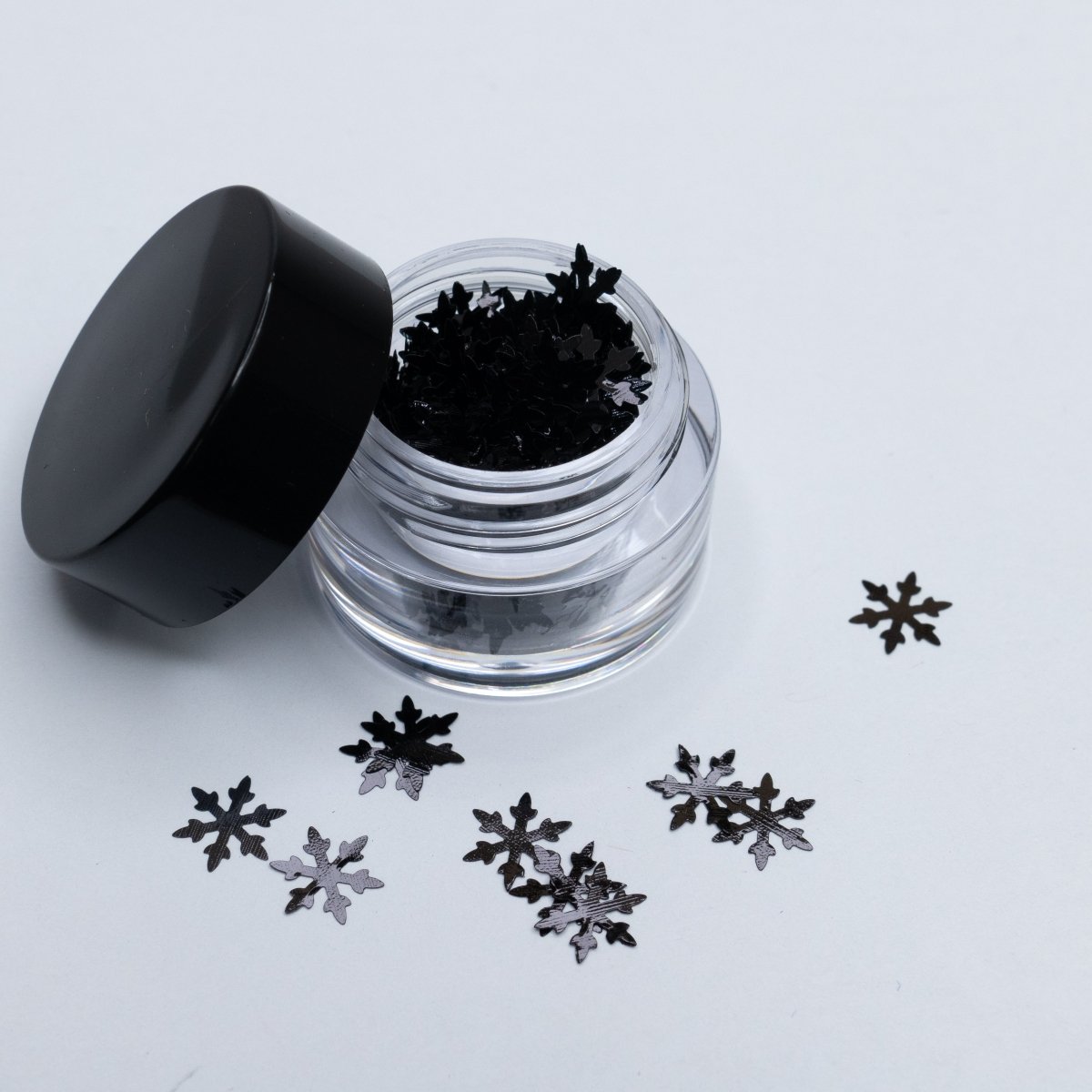 5 (BLACK) (Snow - Flakes & Christmas) - Hey Beautiful Nail Supplies