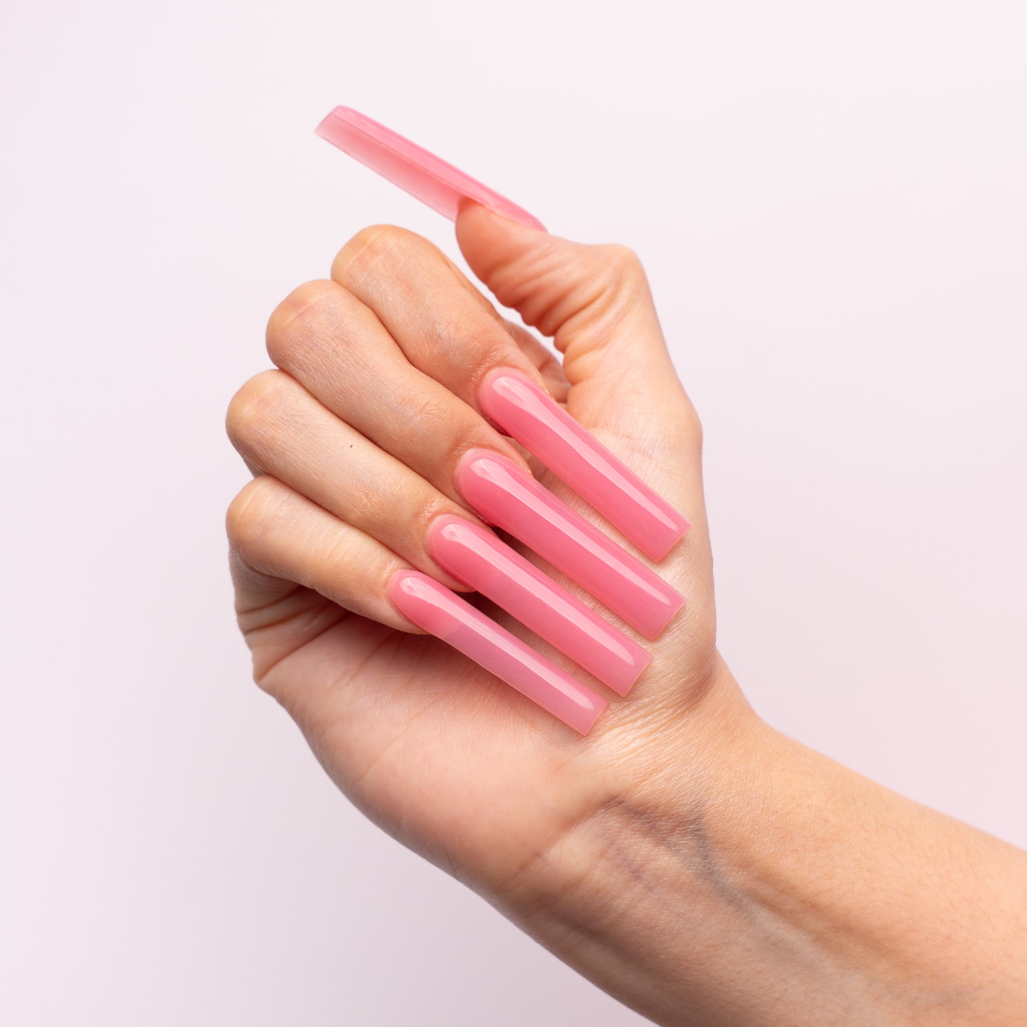 Hand with pink tips cover
