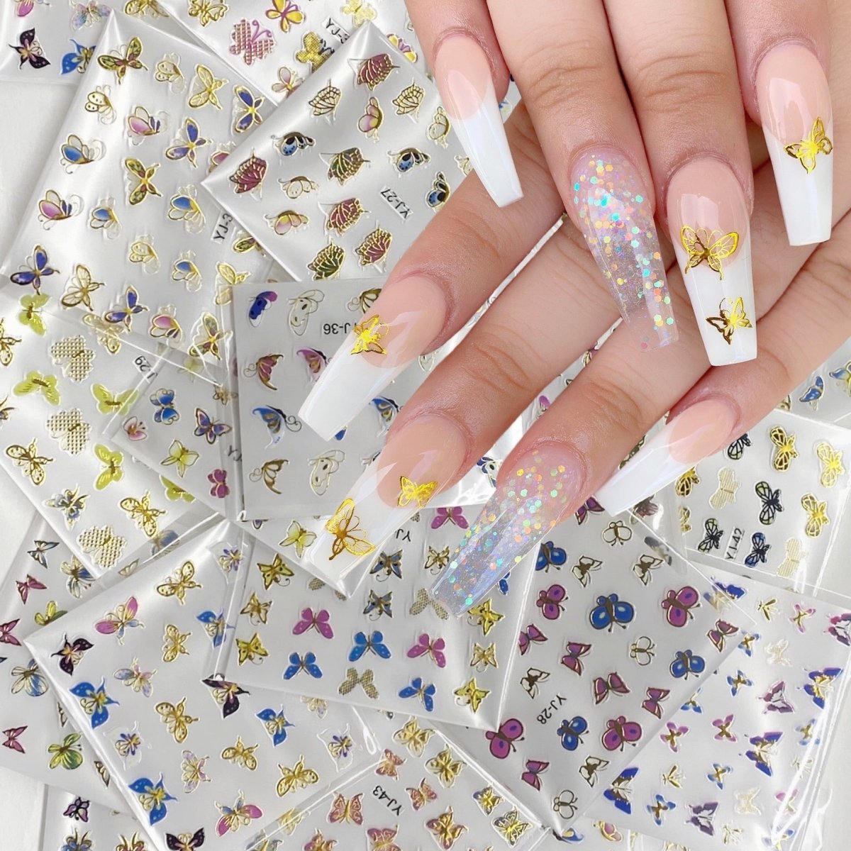 Butterfly decals 2 - Hey Beautiful Nail Supplies