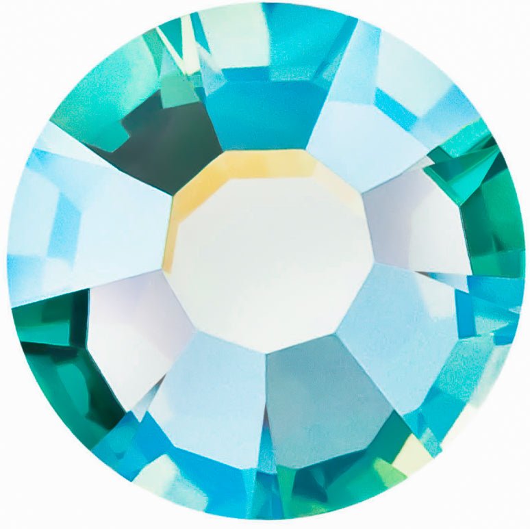 Caribbean Sea AB | Preciosa MAXIMA | Round Flatback | Non Hotfix - Hey Beautiful Nail Supplies