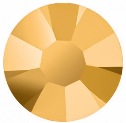 Crystal Aurum (Gold) | Preciosa MAXIMA | Round Flatback | Non Hotfix - Hey Beautiful Nail Supplies