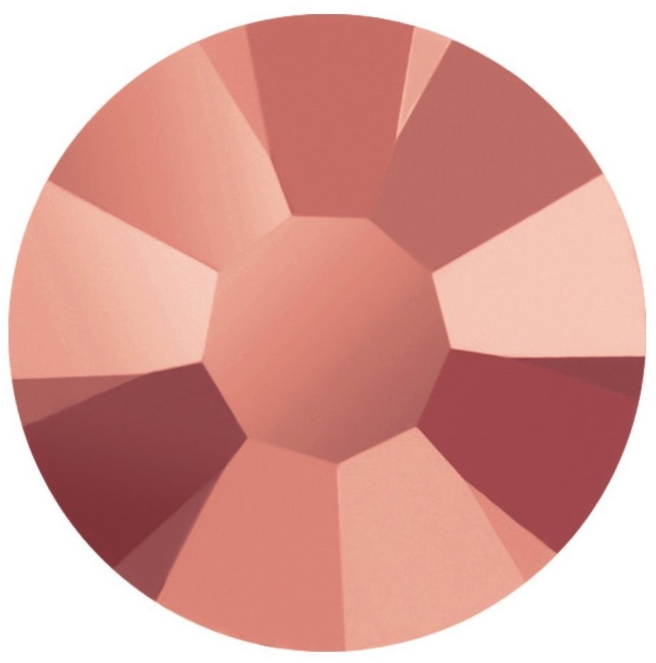 Crystal Capri Gold (Rose Gold)| Preciosa MAXIMA | Round Flatback | Non Hotfix - Hey Beautiful Nail Supplies