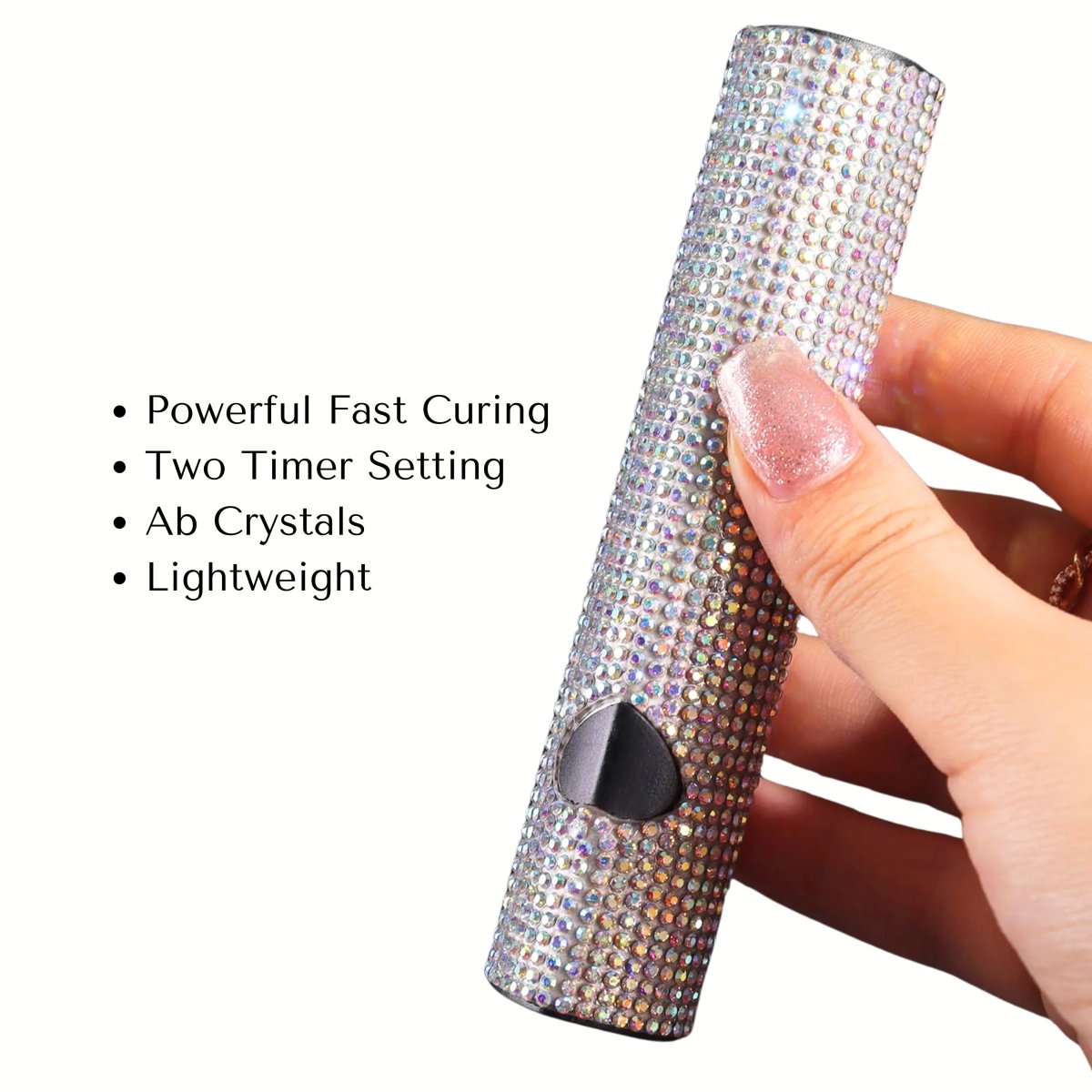 Crystal Heart handheld nail lamp - Hey Beautiful Nail Supplies