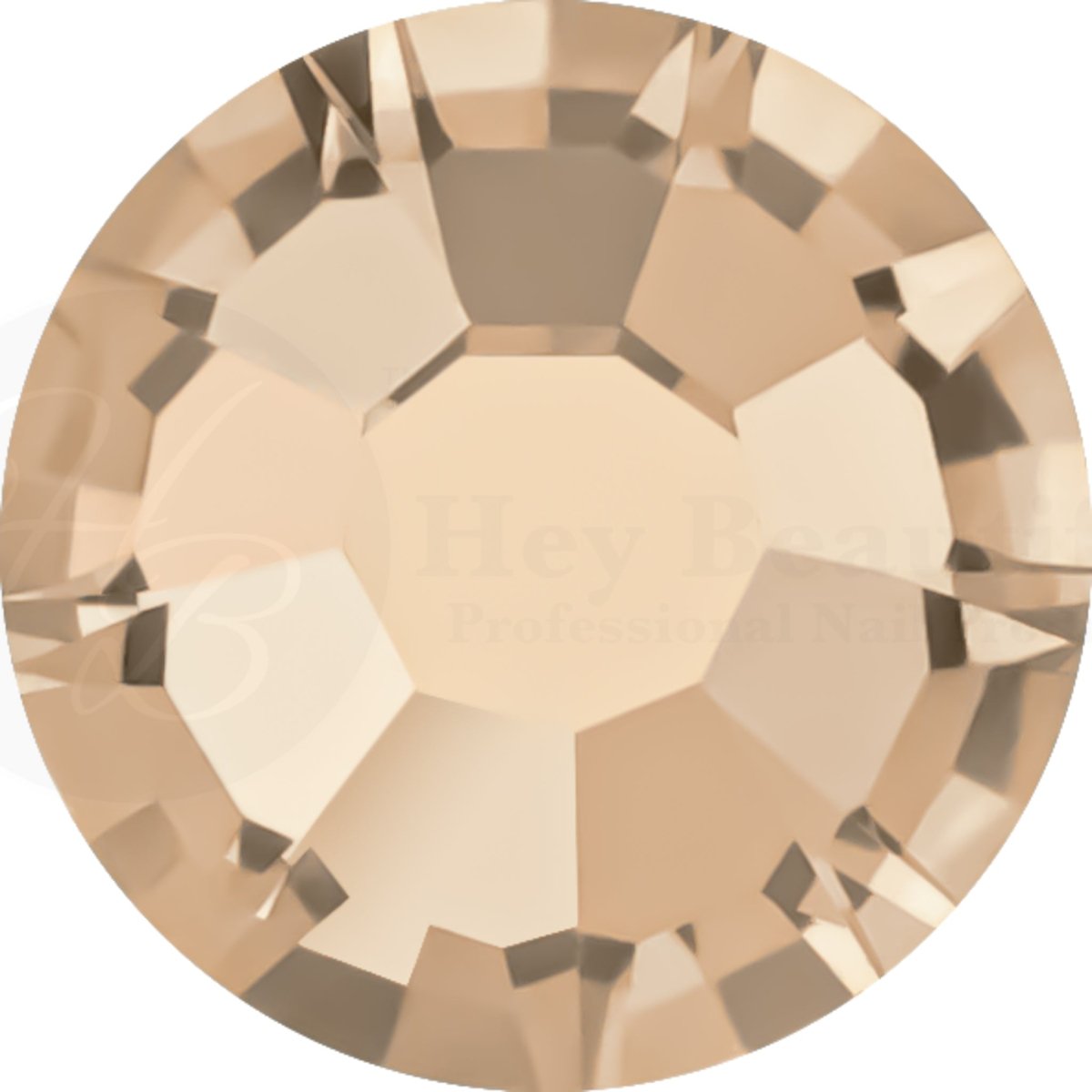 Crystal Honey (Champaign)| Preciosa MAXIMA | Round Flatback | Non Hotfix - Hey Beautiful Nail Supplies