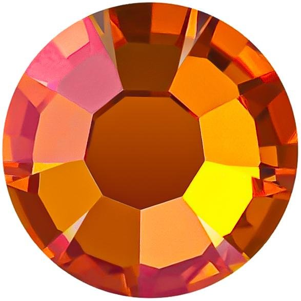 Crystal Lava | Preciosa MAXIMA | Round Flatback | Non - Hotfix - Hey Beautiful Nail Supplies