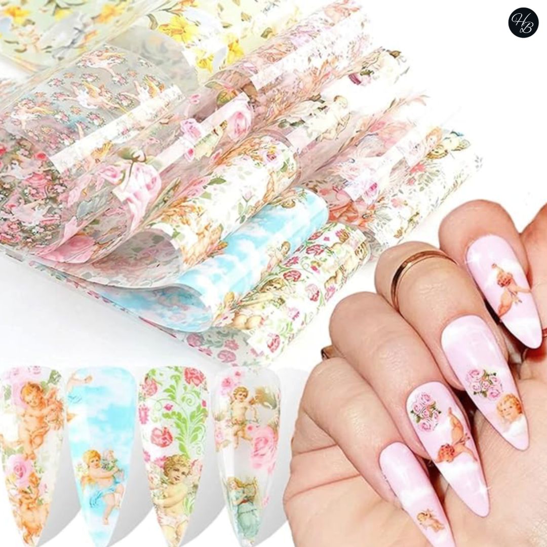 Cupid / Angles Nail Foil Sticker - Hey Beautiful Nail Supplies