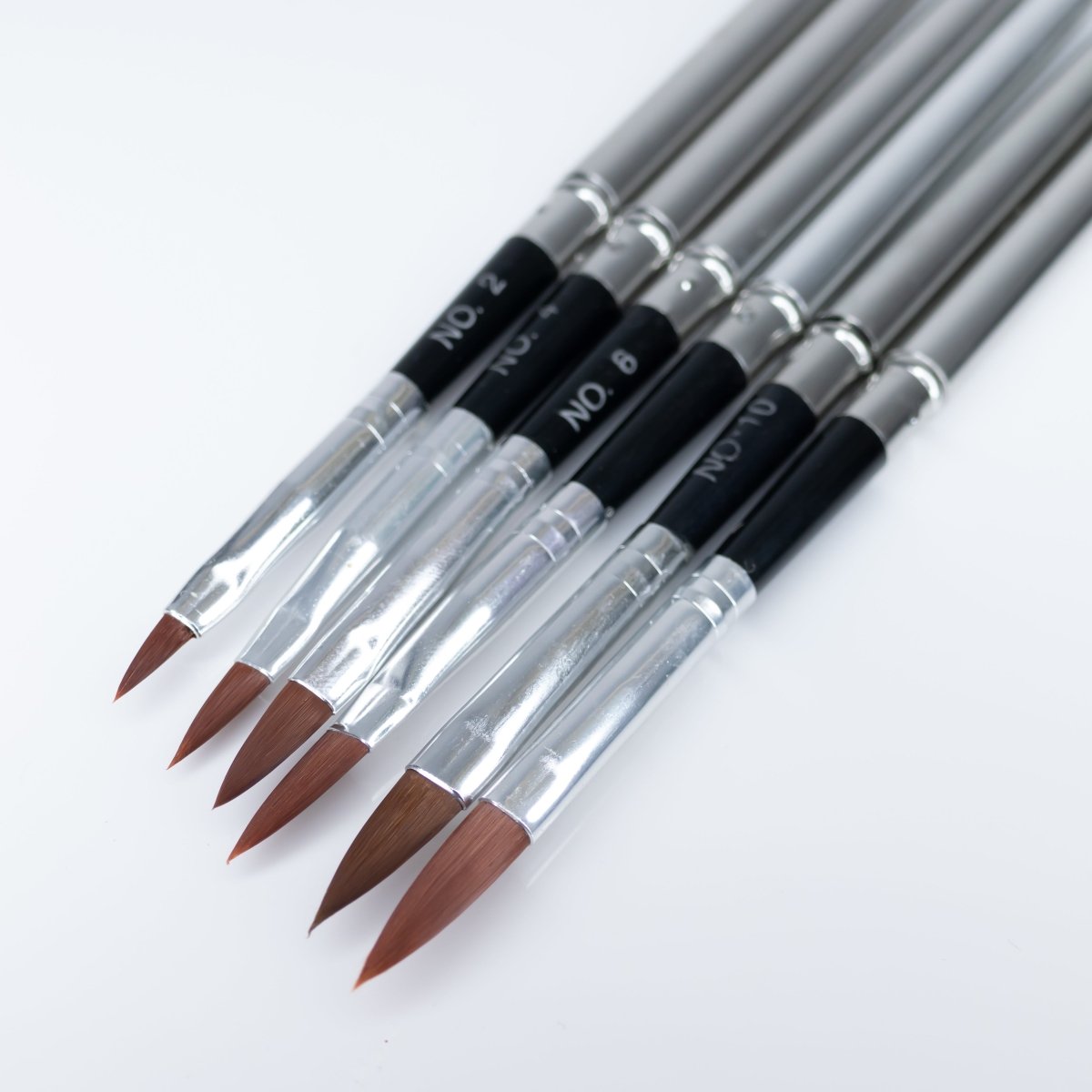 Economical Nail Brushes 2 | 6 Piece Set - Hey Beautiful Nail Supplies