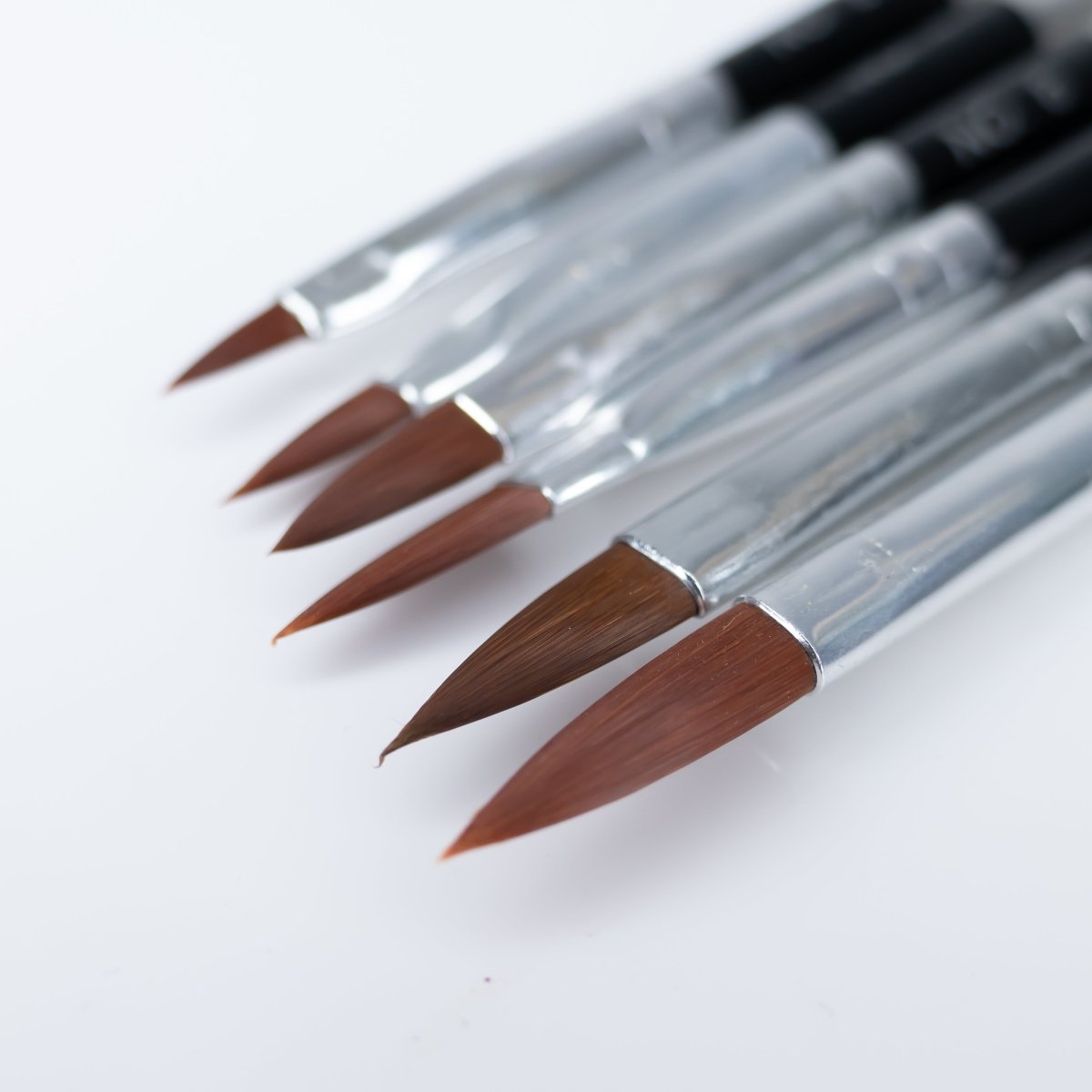 Economical Nail Brushes 2 | 6 Piece Set - Hey Beautiful Nail Supplies