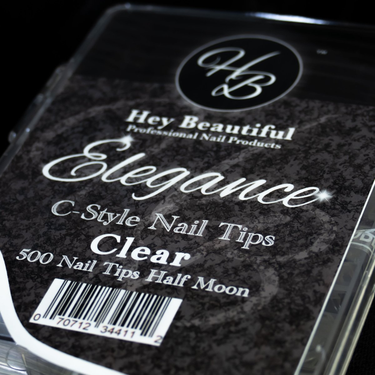 Elegance C - Style Nail Tips (500 tips) - Hey Beautiful Nail Supplies