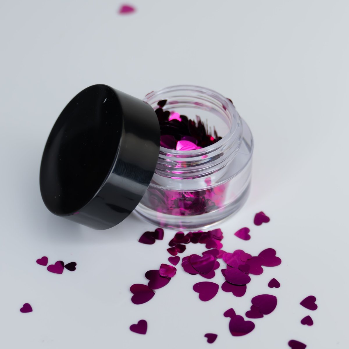 Fuchsia Hearts (6) - Hey Beautiful Nail Supplies