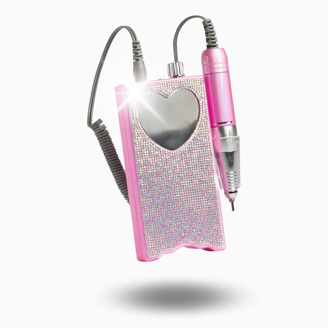 Heart Crystal Portable Drill - Hey Beautiful Nail Supplies