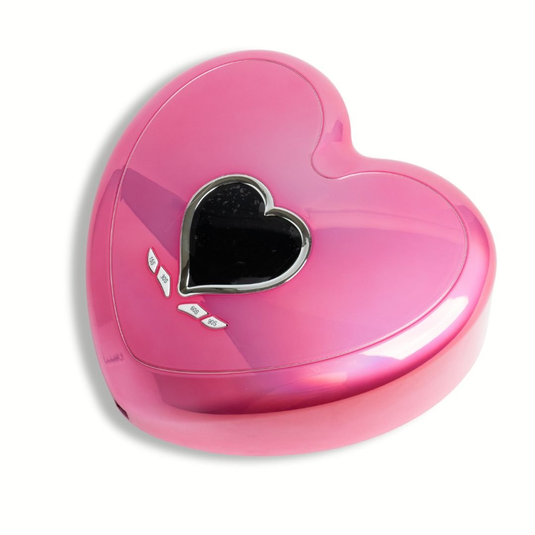 Heart Shape UV/LED Lamp | Pink - Hey Beautiful Nail Supplies