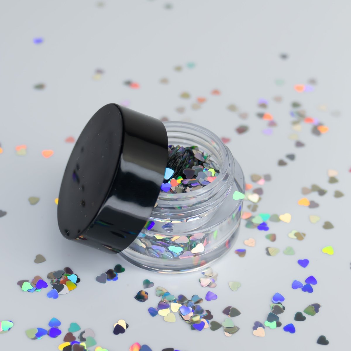 Holographic Hearts (18) - Hey Beautiful Nail Supplies