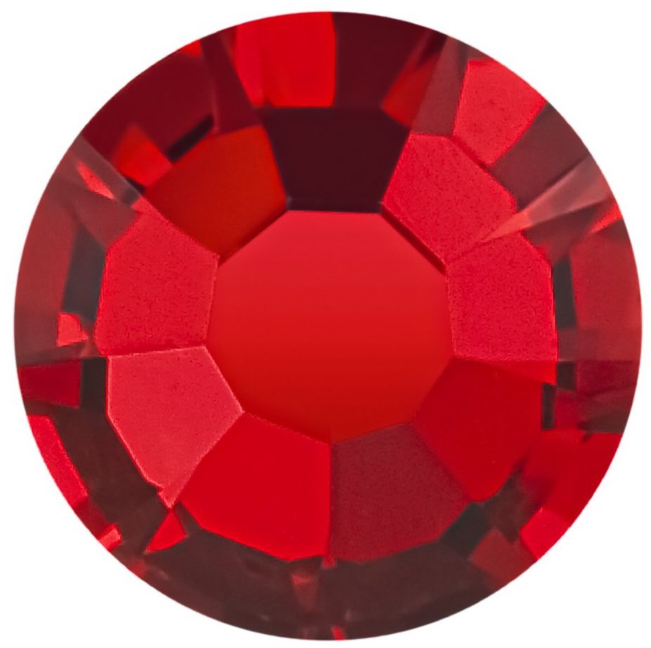 Light Siam (Red) | Preciosa MAXIMA | Round Flatback | Non Hotfix - Hey Beautiful Nail Supplies