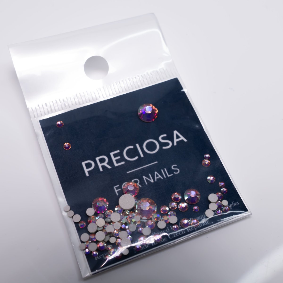 Mix Size AB Crystals Preciosa MAXIMA Flatback No Hotfix - Hey Beautiful Nail Supplies