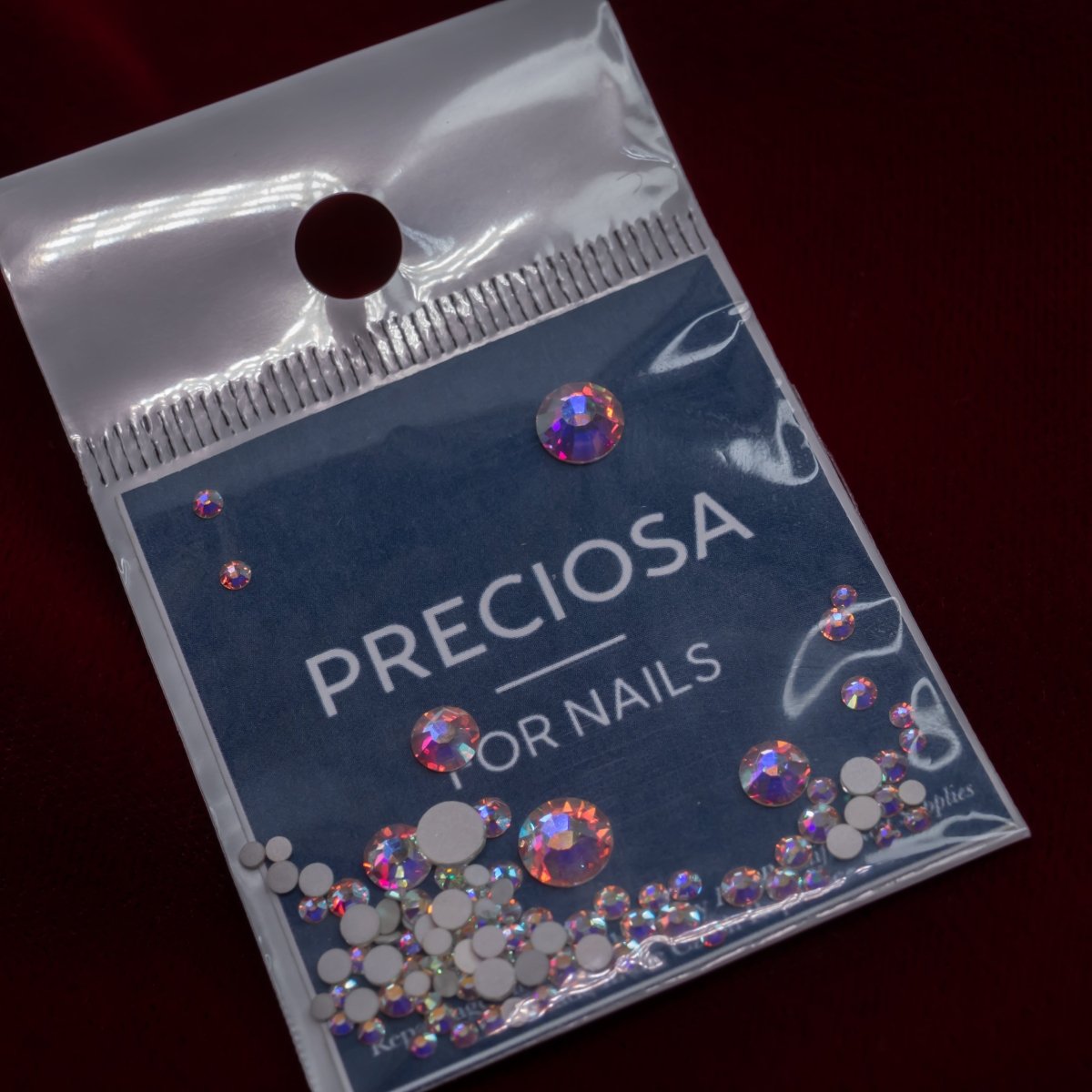 Mix Size AB Crystals Preciosa MAXIMA Flatback No Hotfix - Hey Beautiful Nail Supplies