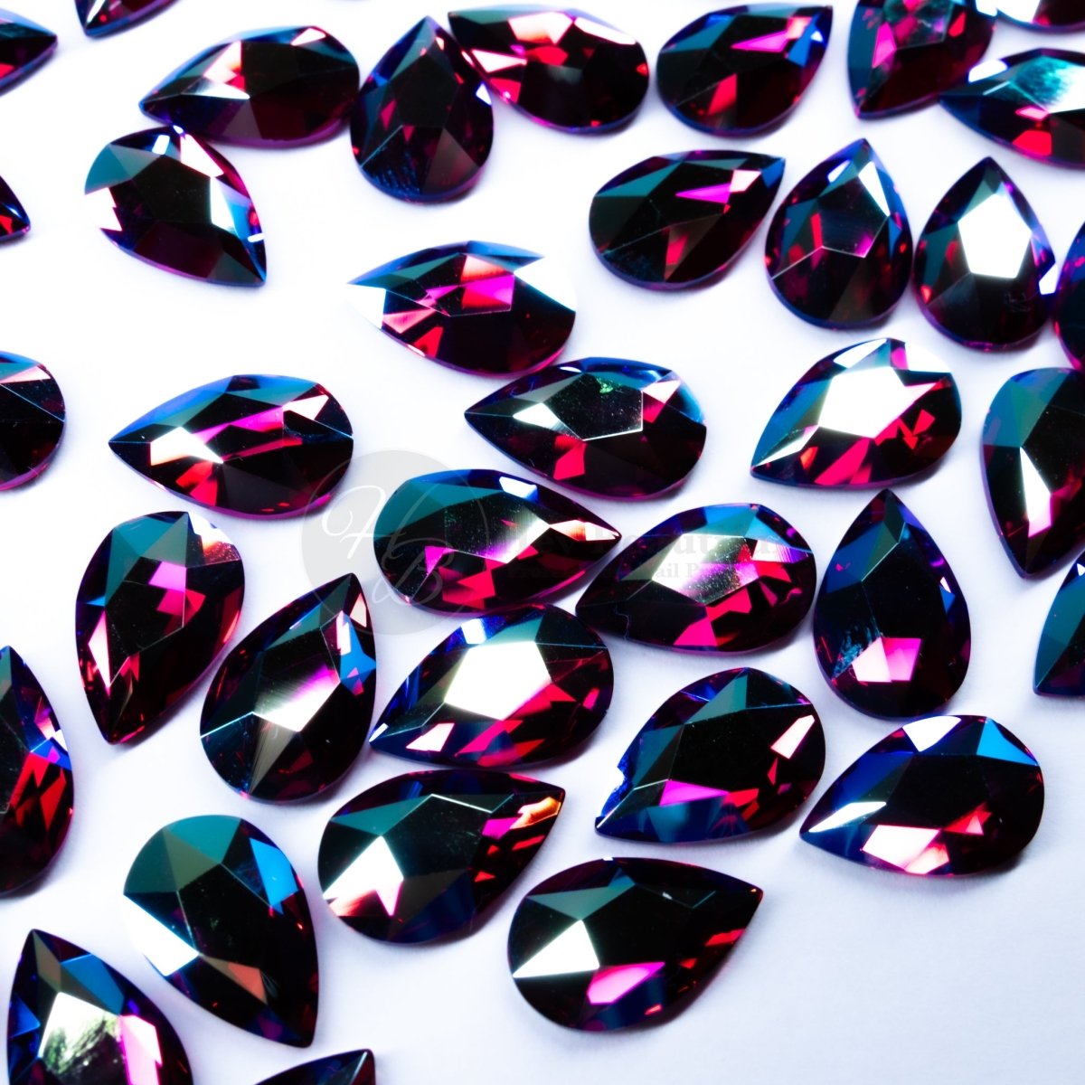 Pear | Fuchsia Shimmer | Serinity Rhinestones Non Hotfix - Hey Beautiful Nail Supplies