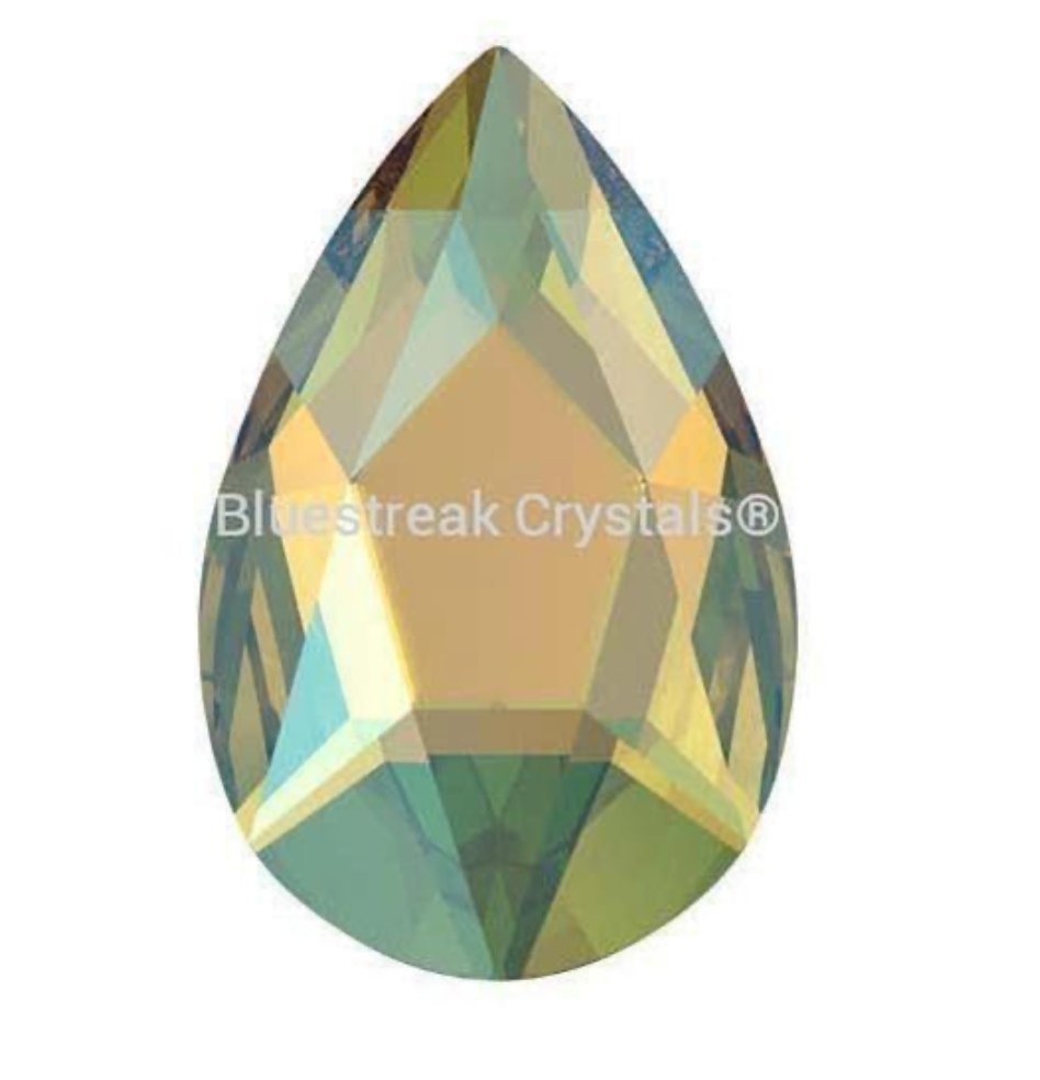 Pear | Light Topaz Shimmer | Serinity Rhinestones Non Hotfix - Hey Beautiful Nail Supplies
