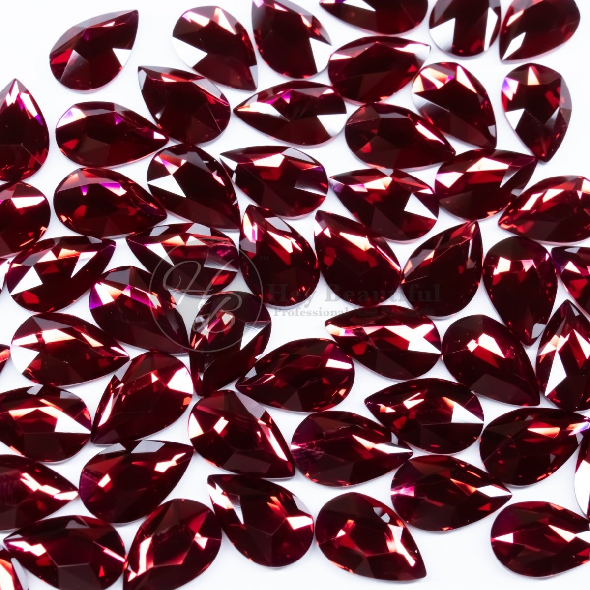 Pear | Scarlet | Serinity Rhinestones Non Hotfix - Hey Beautiful Nail Supplies