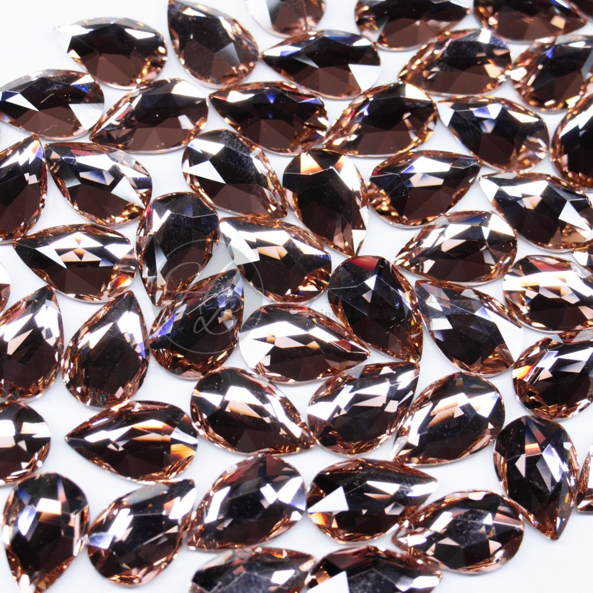 Pear | Vintage Rose | Serinity Rhinestones Non Hotfix - Hey Beautiful Nail Supplies