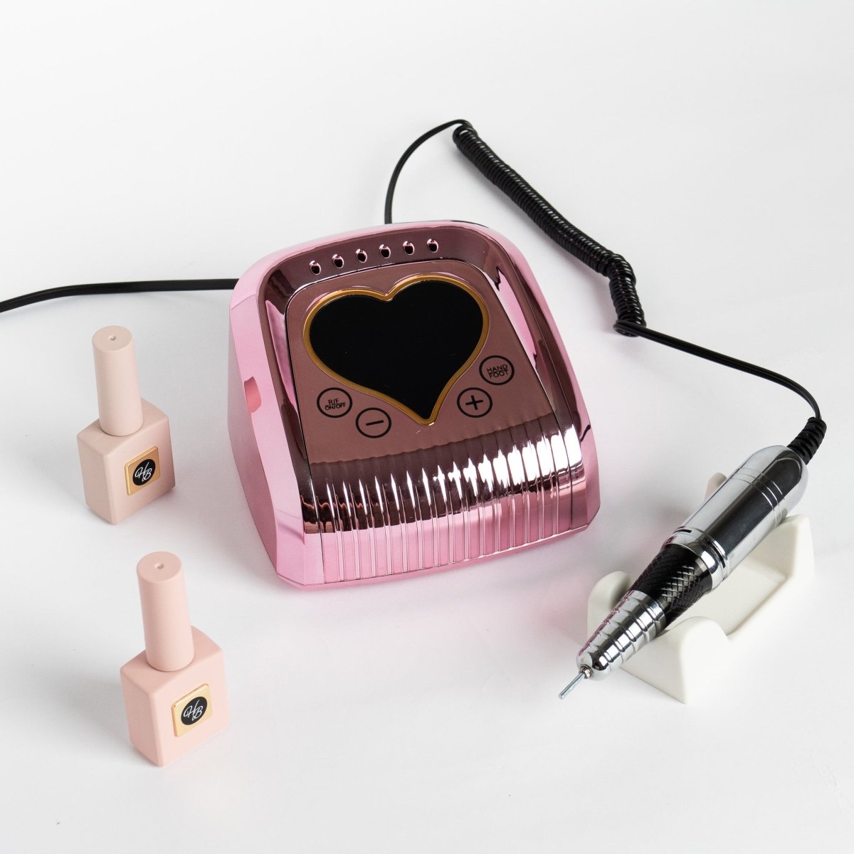 Pink Chrome Stationary Drill | 45k RPM - Hey Beautiful Nail Supplies