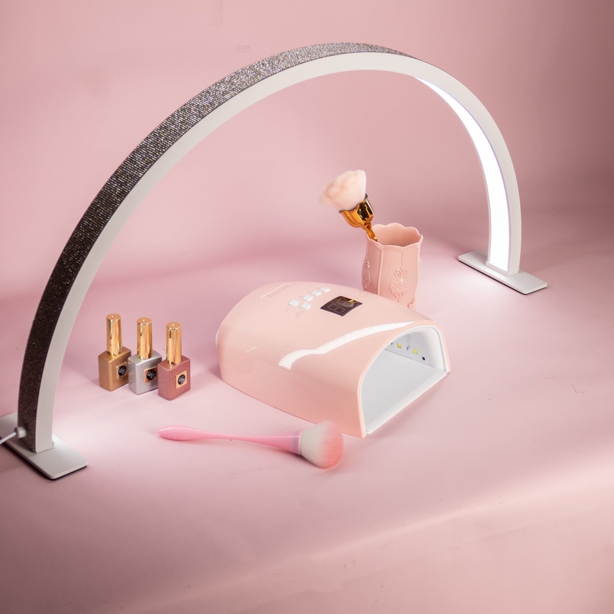 Pink|Cordless UV/LED Lamp - Hey Beautiful Nail Supplies