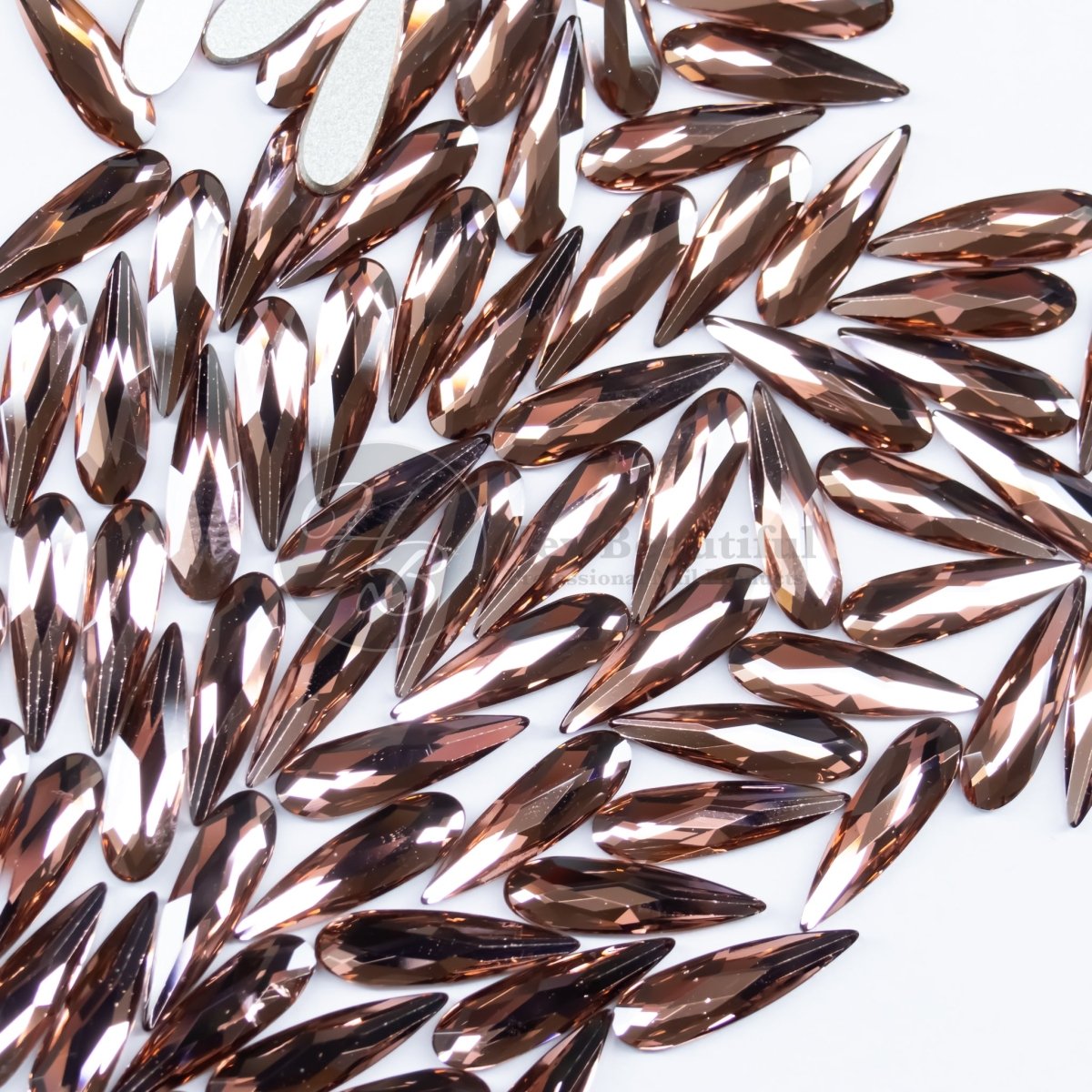 Raindrop | Blush Rose | Serinity Rhinestones Non Hotfix - Hey Beautiful Nail Supplies