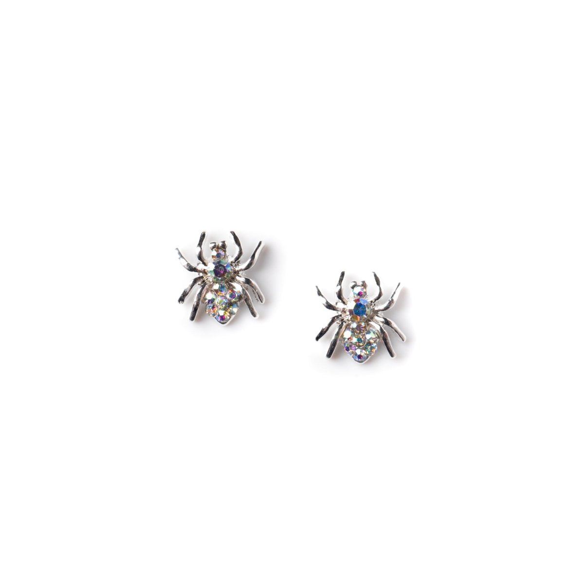 Silver W/ Crystal AB Spider Charm - Hey Beautiful Nail Supplies