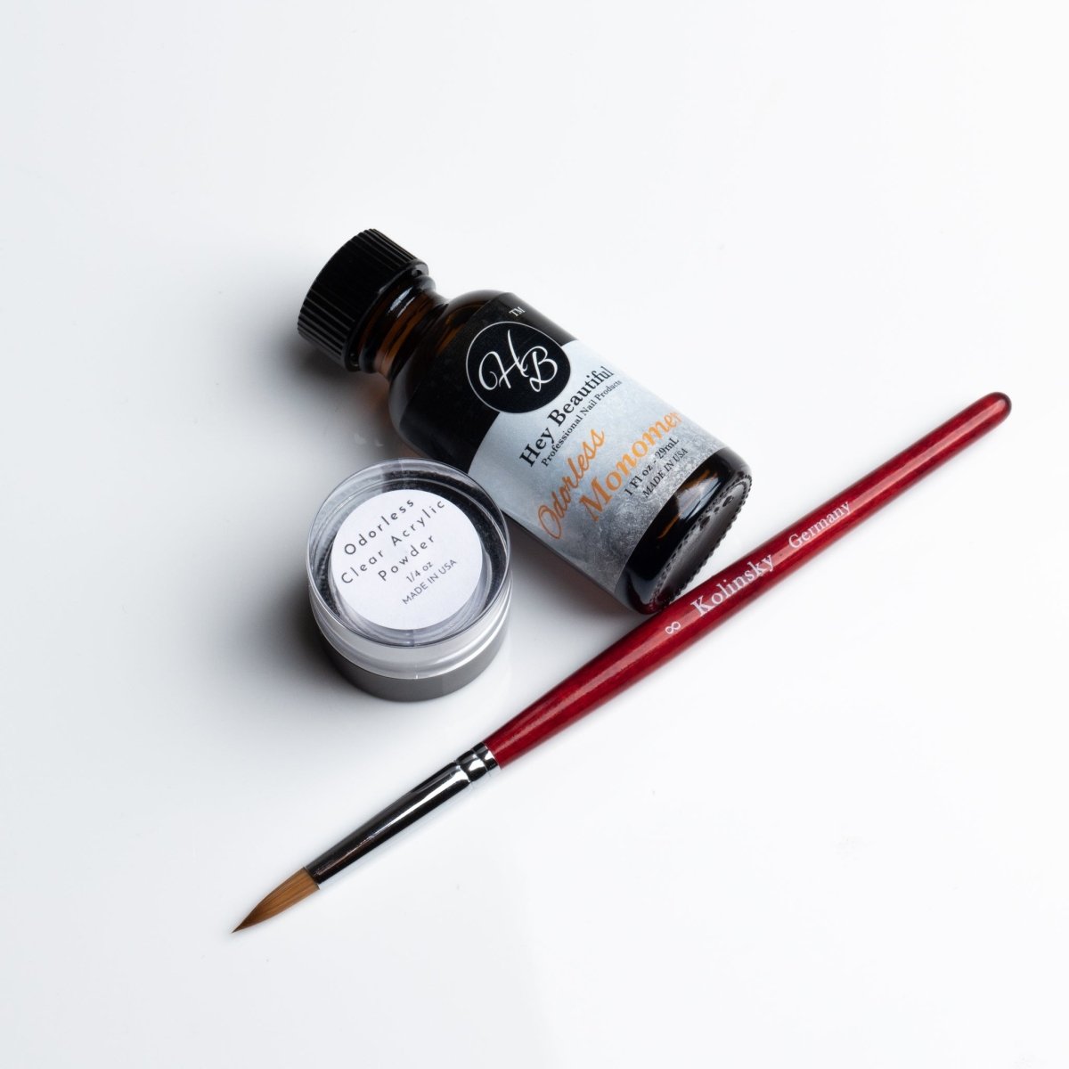 State Board Sealed Odorless Nail Acrylic Basic Kit - Hey Beautiful Nail Supplies