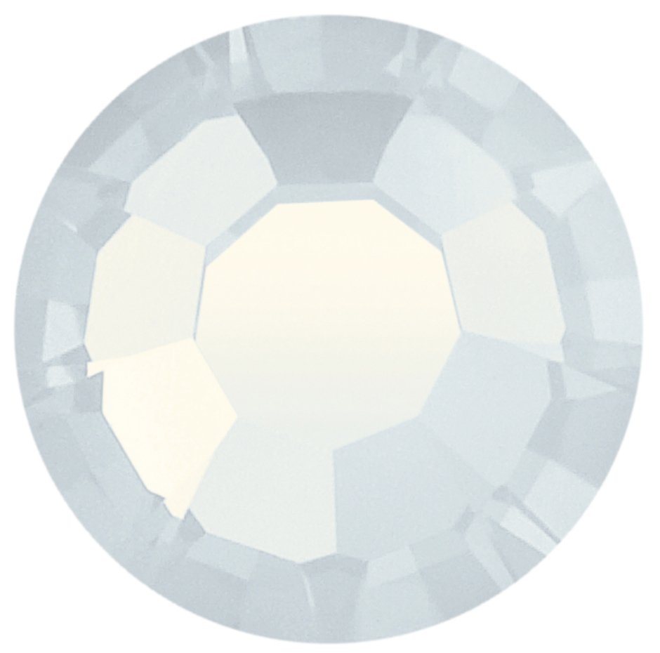 White Opal | Preciosa Maxima | Round Flatback | Non Hotfix - Hey Beautiful Nail Supplies