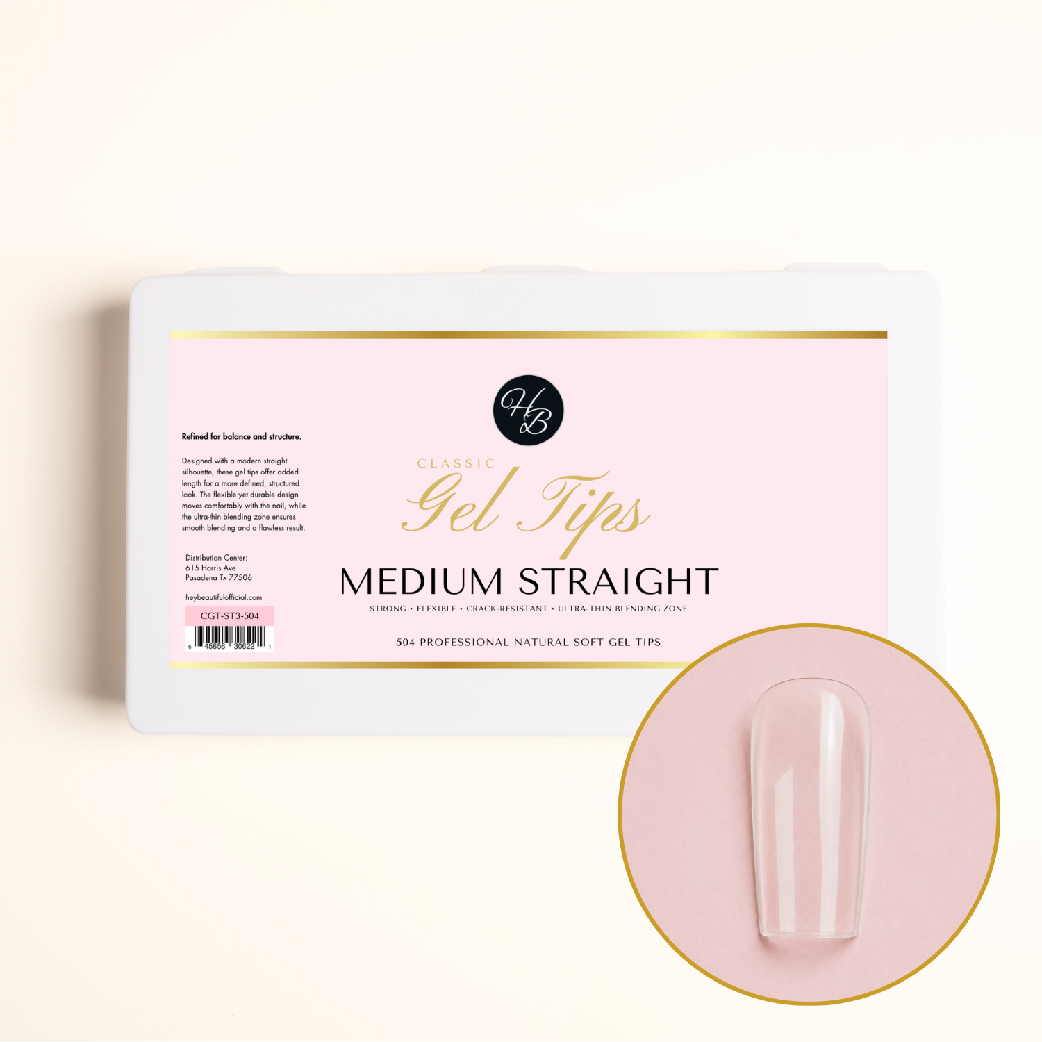 Classic Gel Tips | Medium Straight | Soft Gel