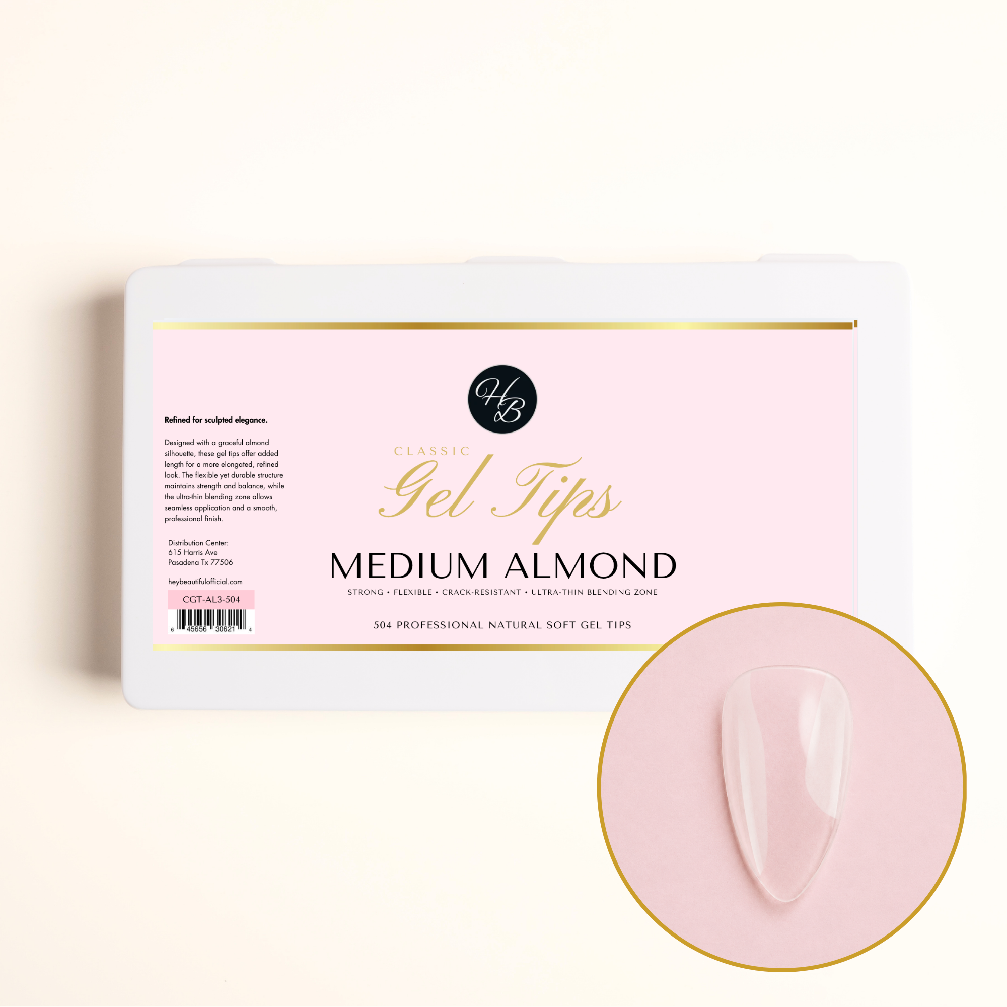 Classic Gel Tips | Medium Almond