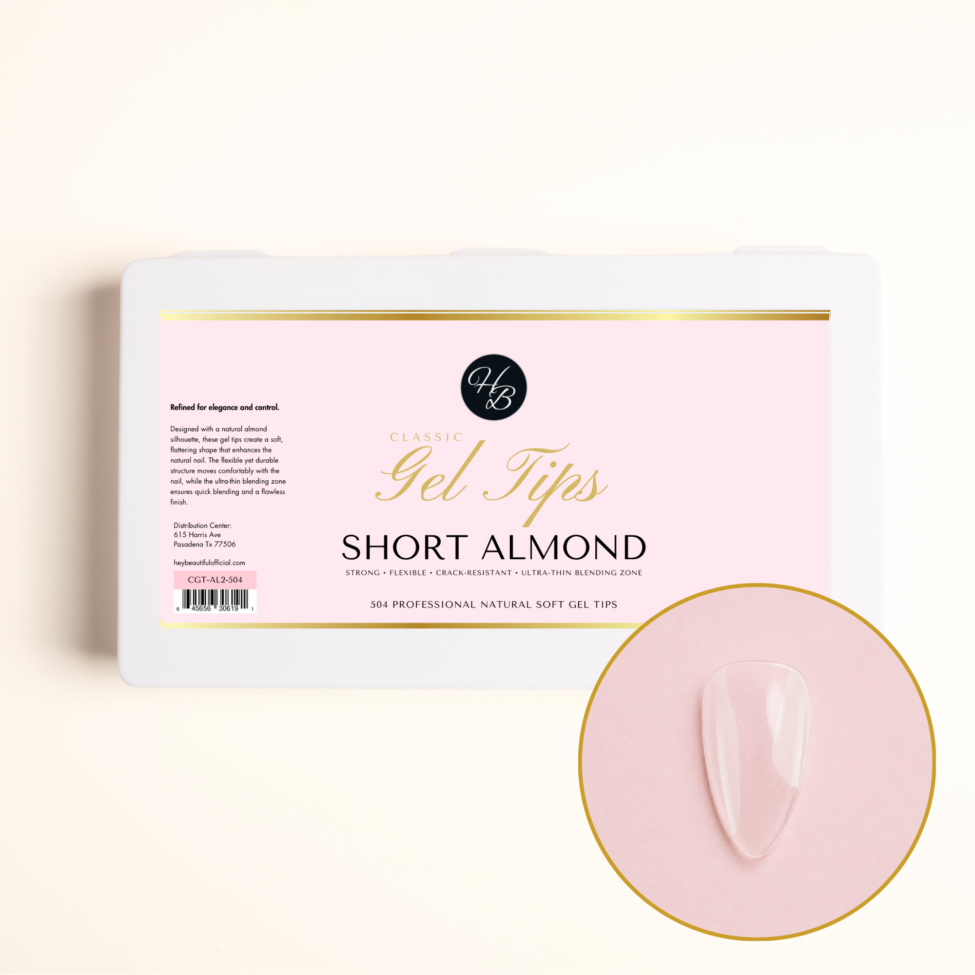 Classic Gel Tips | Short Almond