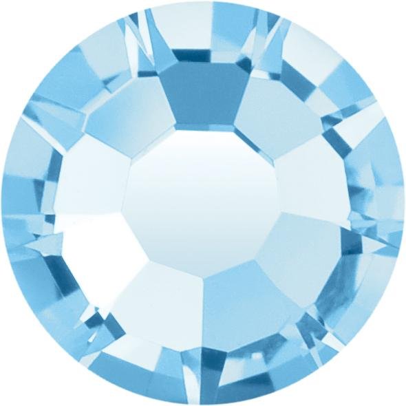 Aquamarine | Preciosa MAXIMA | Round Flatback | Non Hotfix - Hey Beautiful Nail Supplies