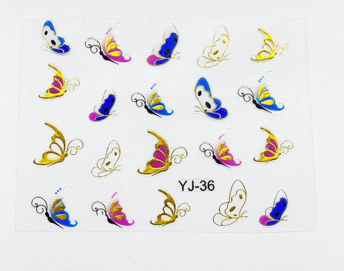 Butterfly decals 2 - Hey Beautiful Nail Supplies