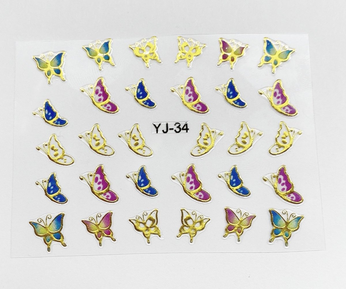 Butterfly decals 2 - Hey Beautiful Nail Supplies