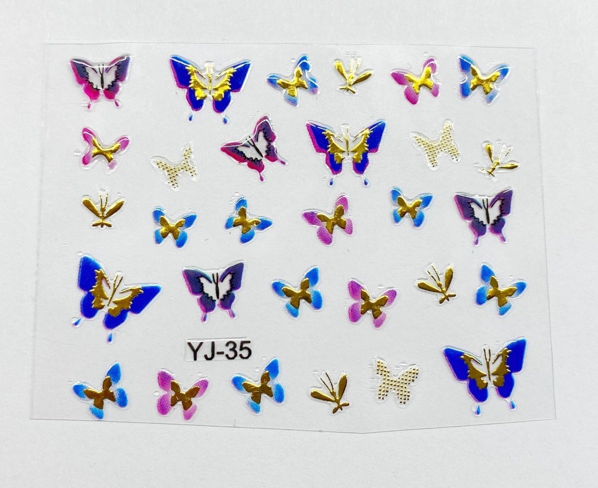 Butterfly decals 2 - Hey Beautiful Nail Supplies