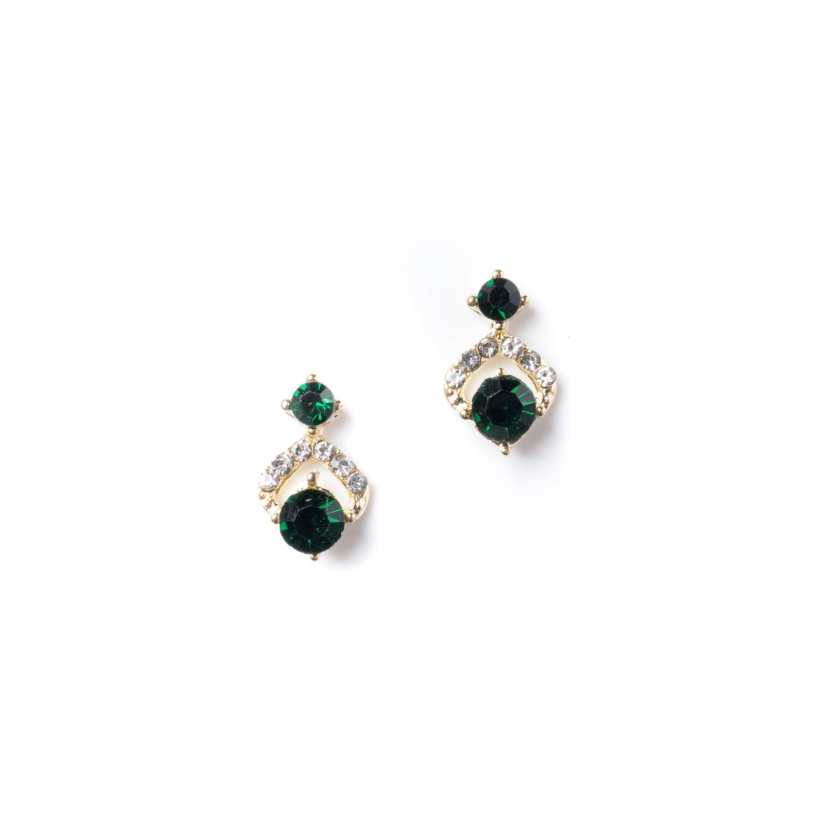Charms w/ Green Stone - Hey Beautiful Nail Supplies