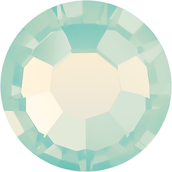 Chrysolite Opal | Preciosa MAXIMA | Round Flatback | Non Hotfix - Hey Beautiful Nail Supplies