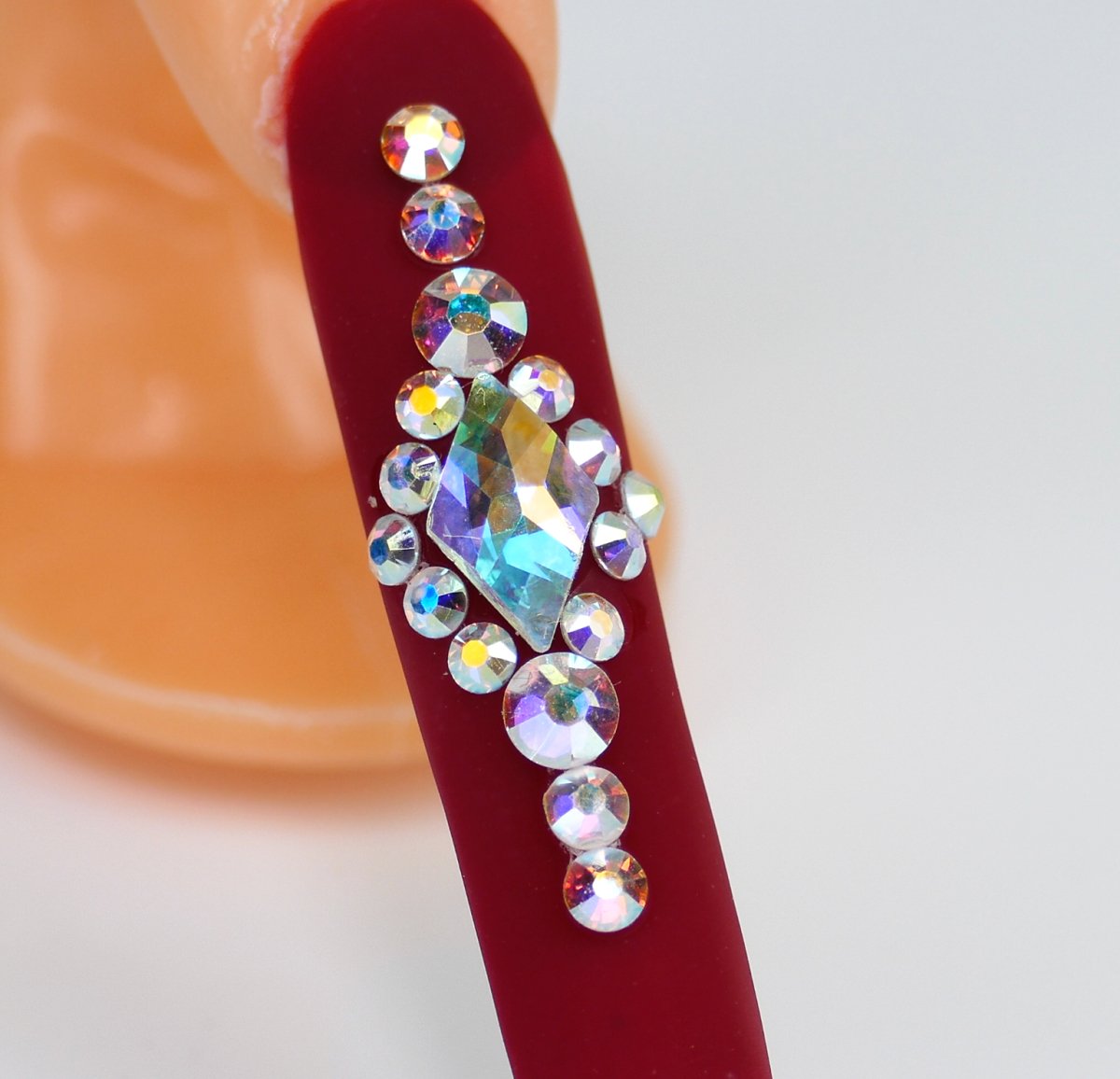 Crystal AB | Preciosa MAXIMA | Round Flatback | Non Hotfix - Hey Beautiful Nail Supplies