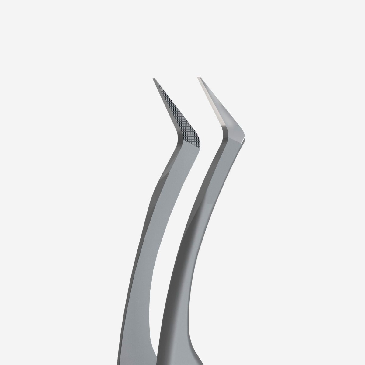 Eyelash Tweezers With Fiber Tips | EXPERT | TYPE 2 (L - shaped, 40') - Hey Beautiful Nail Supplies