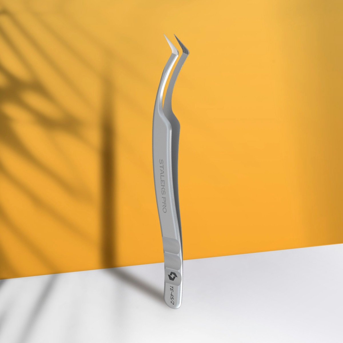 Eyelash Tweezers With Fiber Tips | EXPERT | TYPE 2 (L - shaped, 40') - Hey Beautiful Nail Supplies